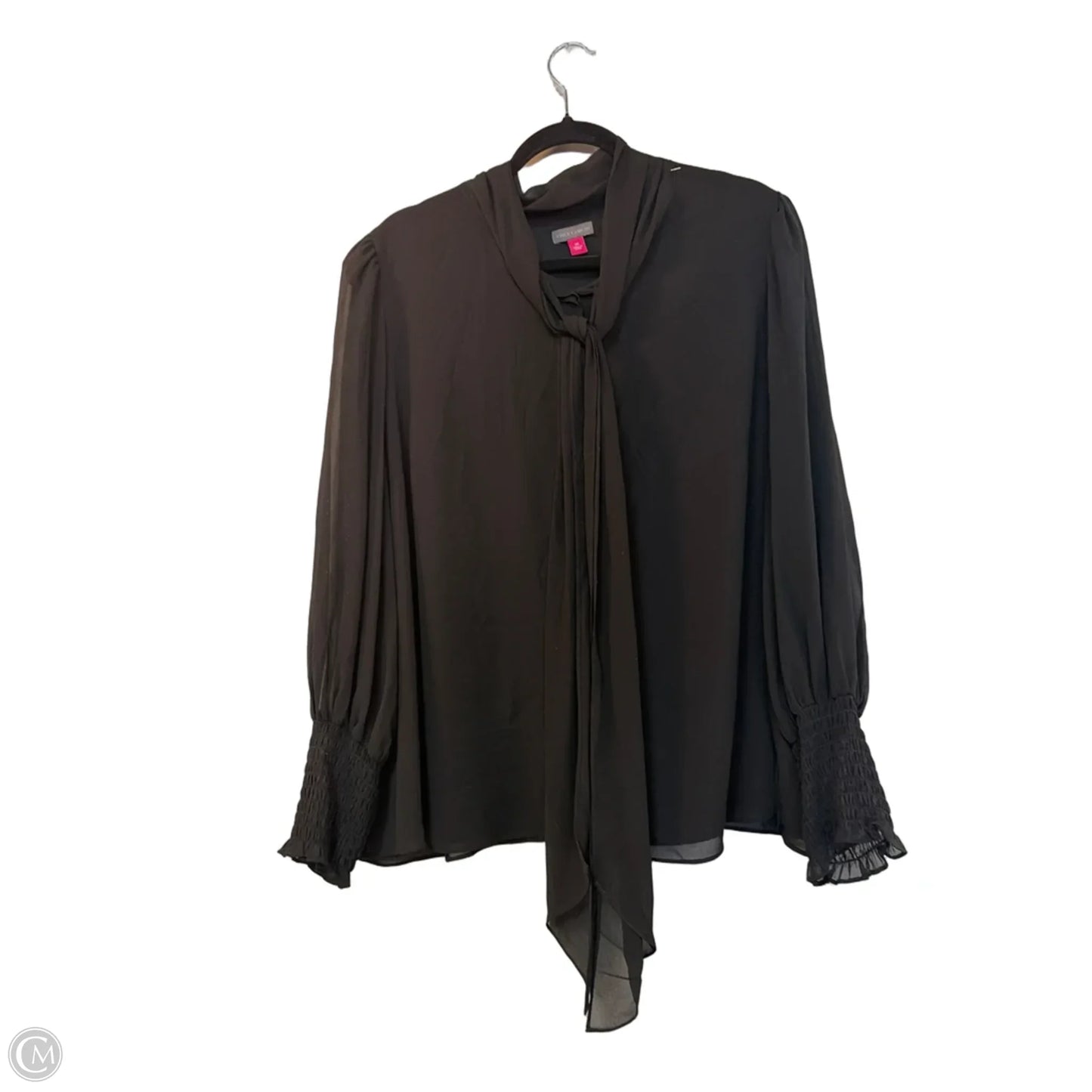 Blouse Long Sleeve By Vince Camuto In Black, Size: 3x