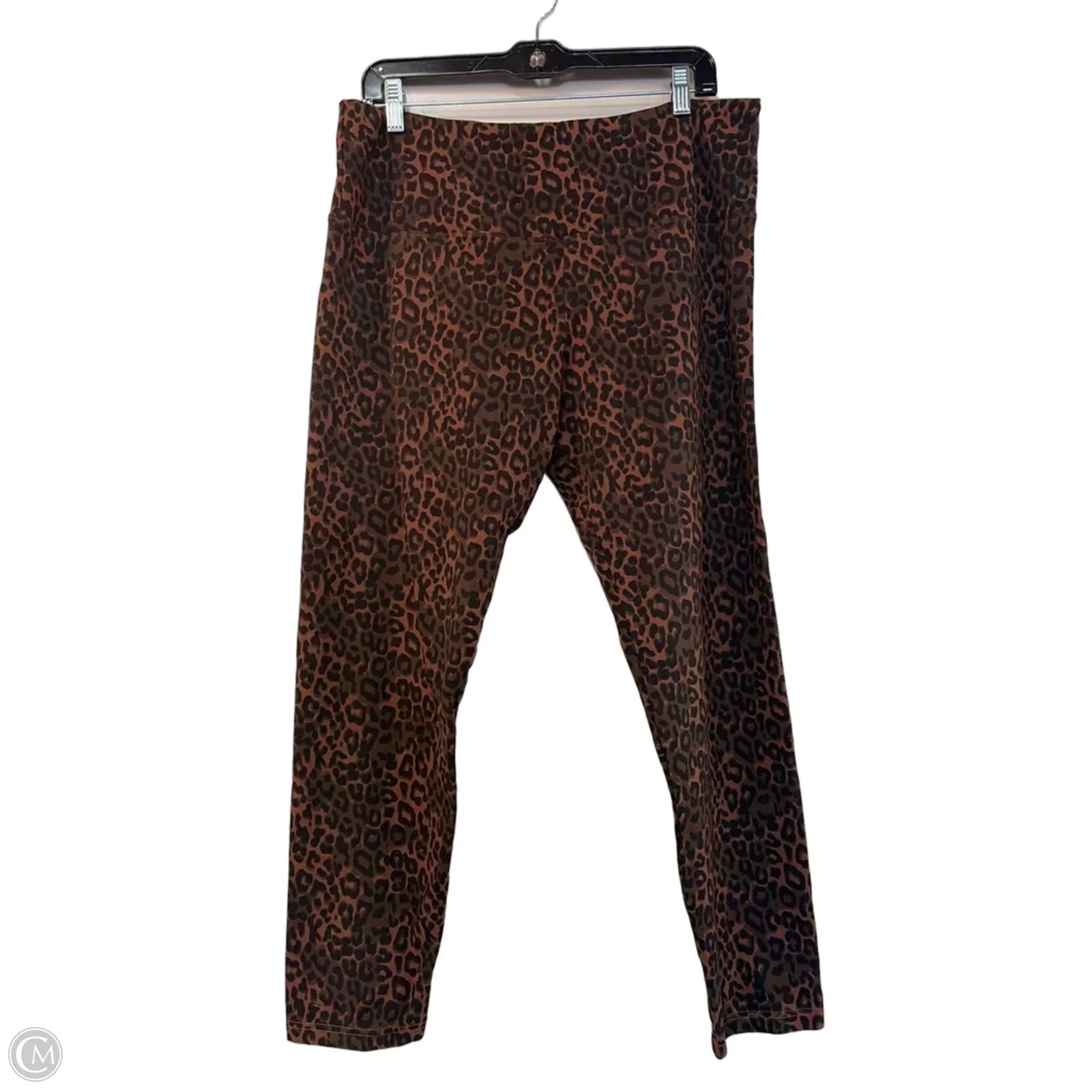 Athletic Leggings By Casablanca In Animal Print, Size: Xl