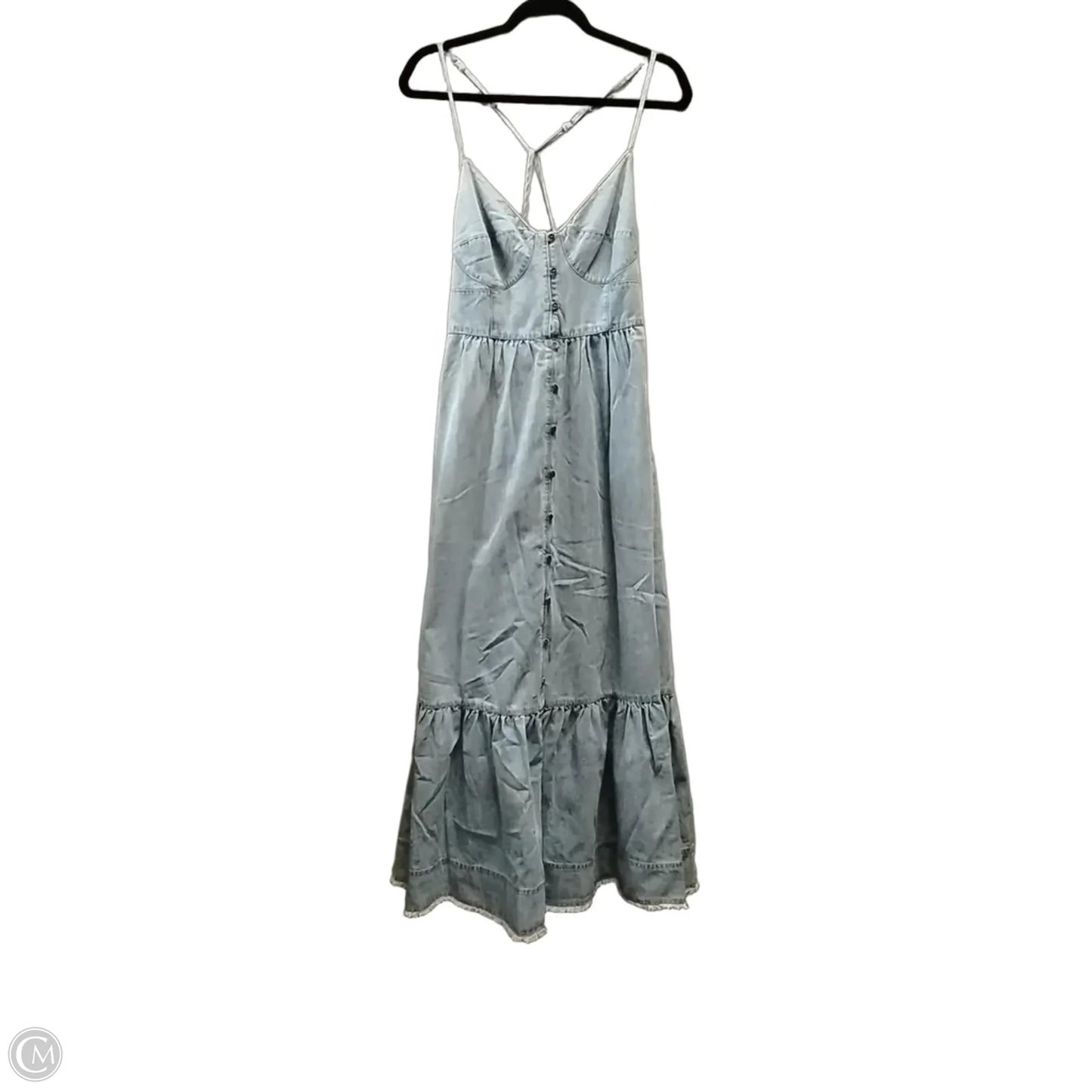 Dress Casual Maxi By Kori America In Blue Denim, Size: M