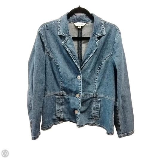 Jacket Denim By St Johns Bay In Blue Denim, Size: Xl