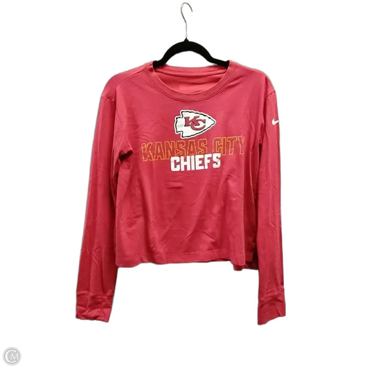 Top Long Sleeve By Nfl In Red, Size: M