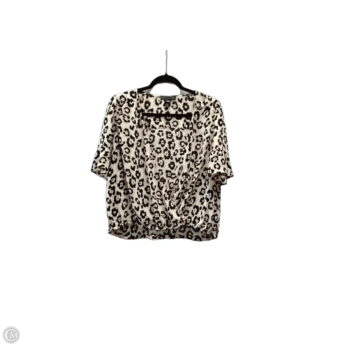 Top Short Sleeve By Sanctuary In Animal Print, Size: Xs
