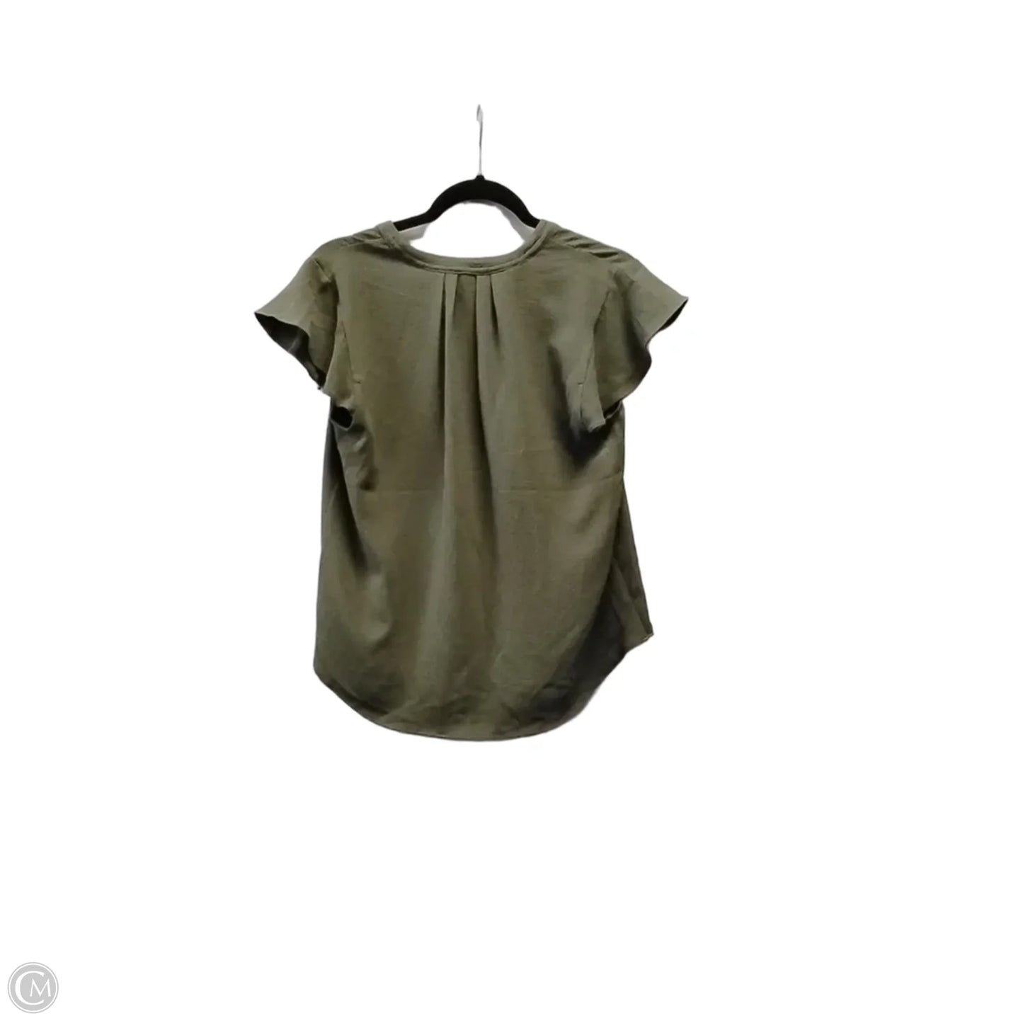 Top Short Sleeve By Calvin Klein In Green, Size: S