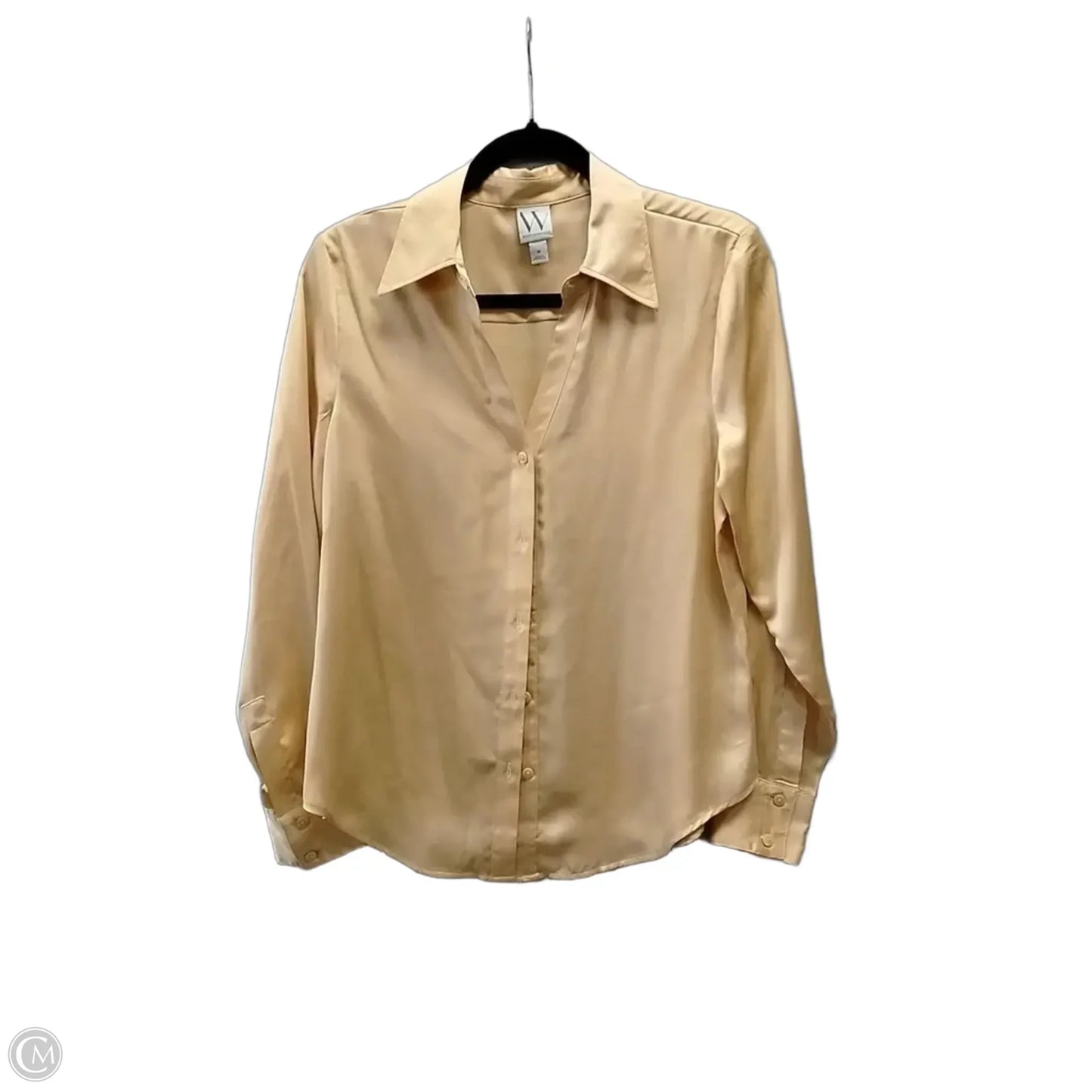 Blouse Long Sleeve By Worthington In Orange, Size: M