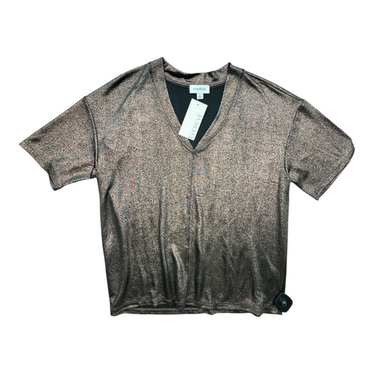 Top Ss By Evereve In Black & Gold, Size:M