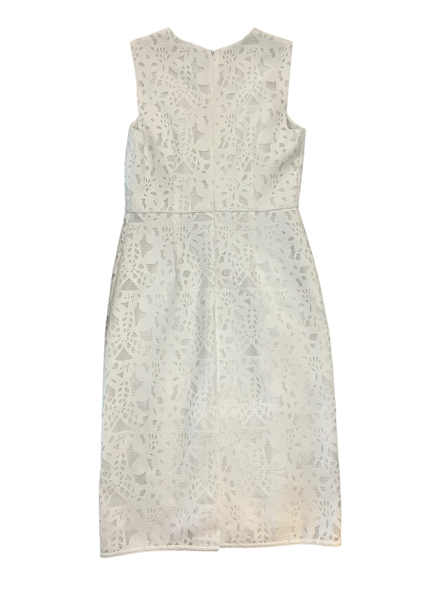 Dress Party Midi By Ann Taylor In White, Size:Xs