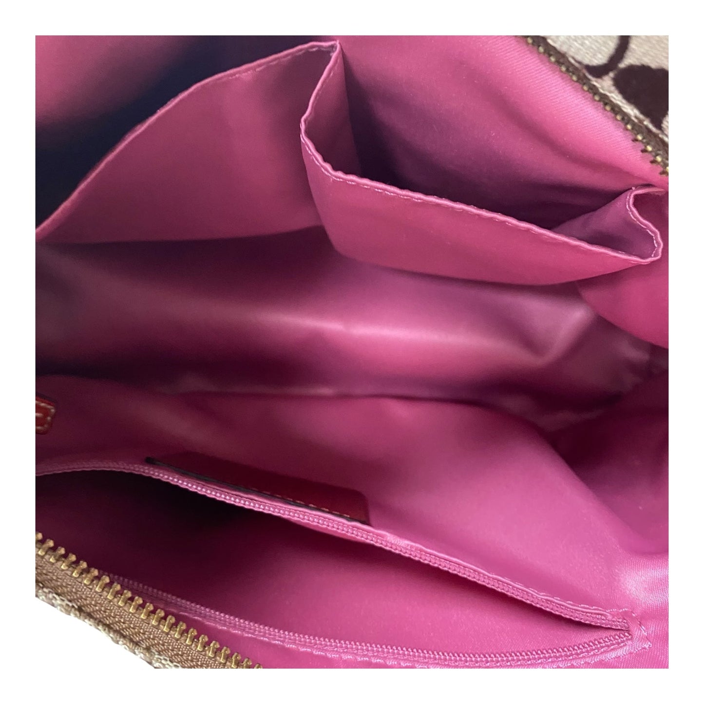 Handbag Designer By Coach In Red, Size:Medium