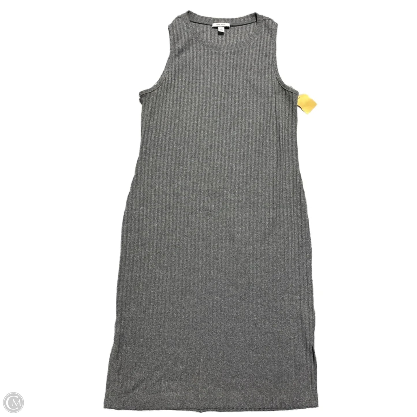 Dress Casual Midi By Nine West In Grey, Size: L