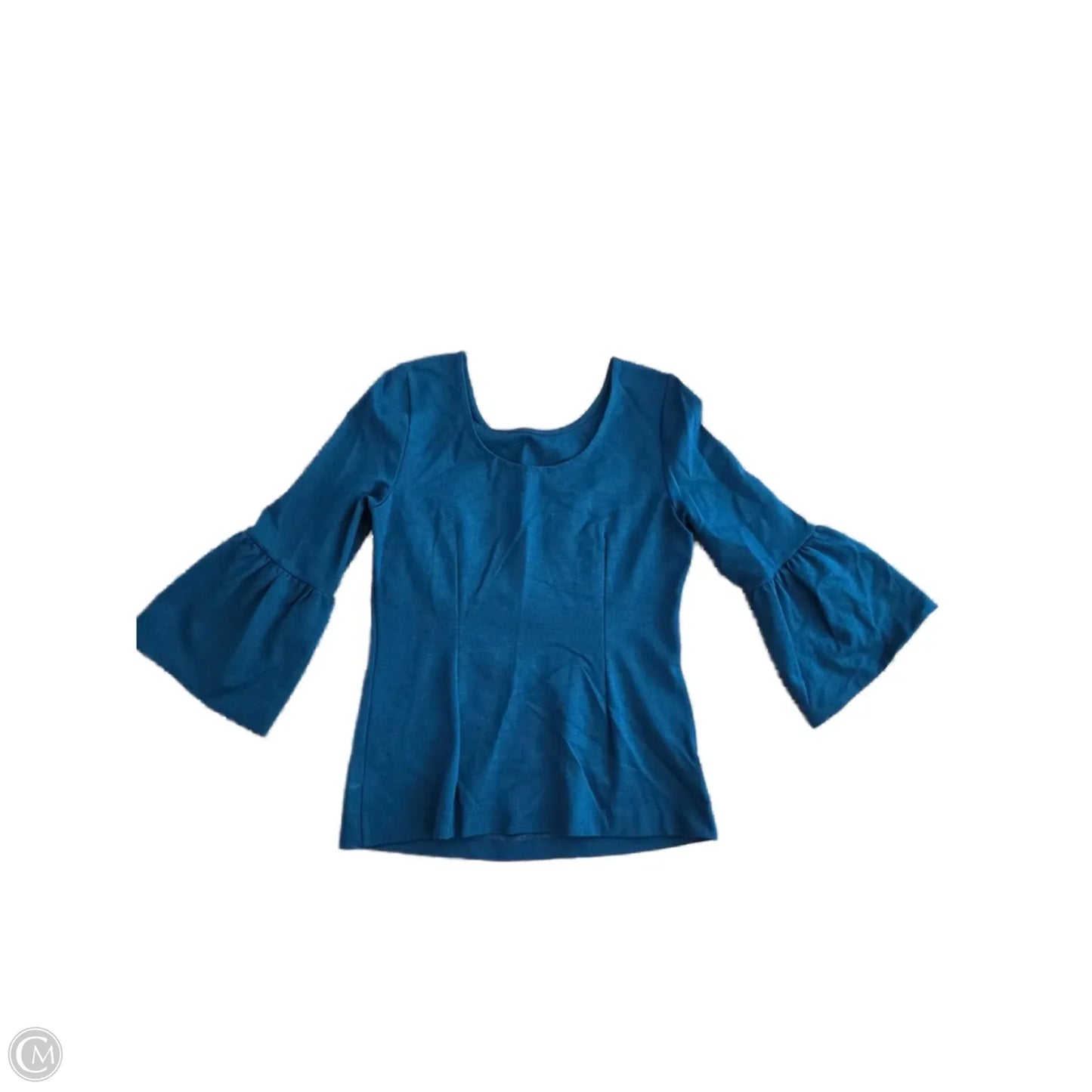 Top 3/4 Sleeve By Boden In Blue, Size: M