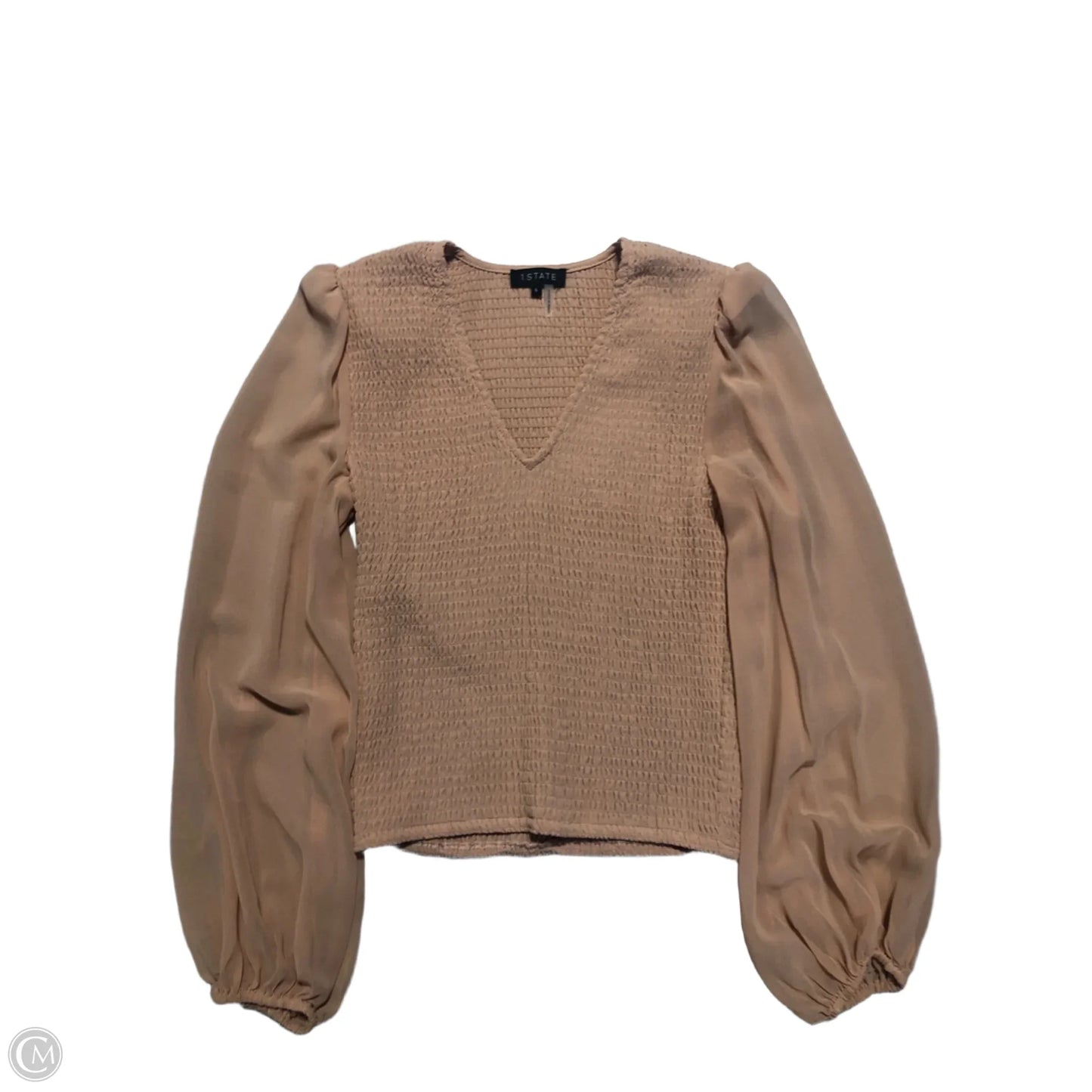 Top Long Sleeve By 1.state In Peach, Size: S