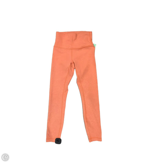 Athletic Leggings By Lululemon In Orange, Size: 4
