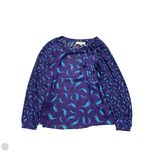 Top Long Sleeve By Loft In Purple, Size: S