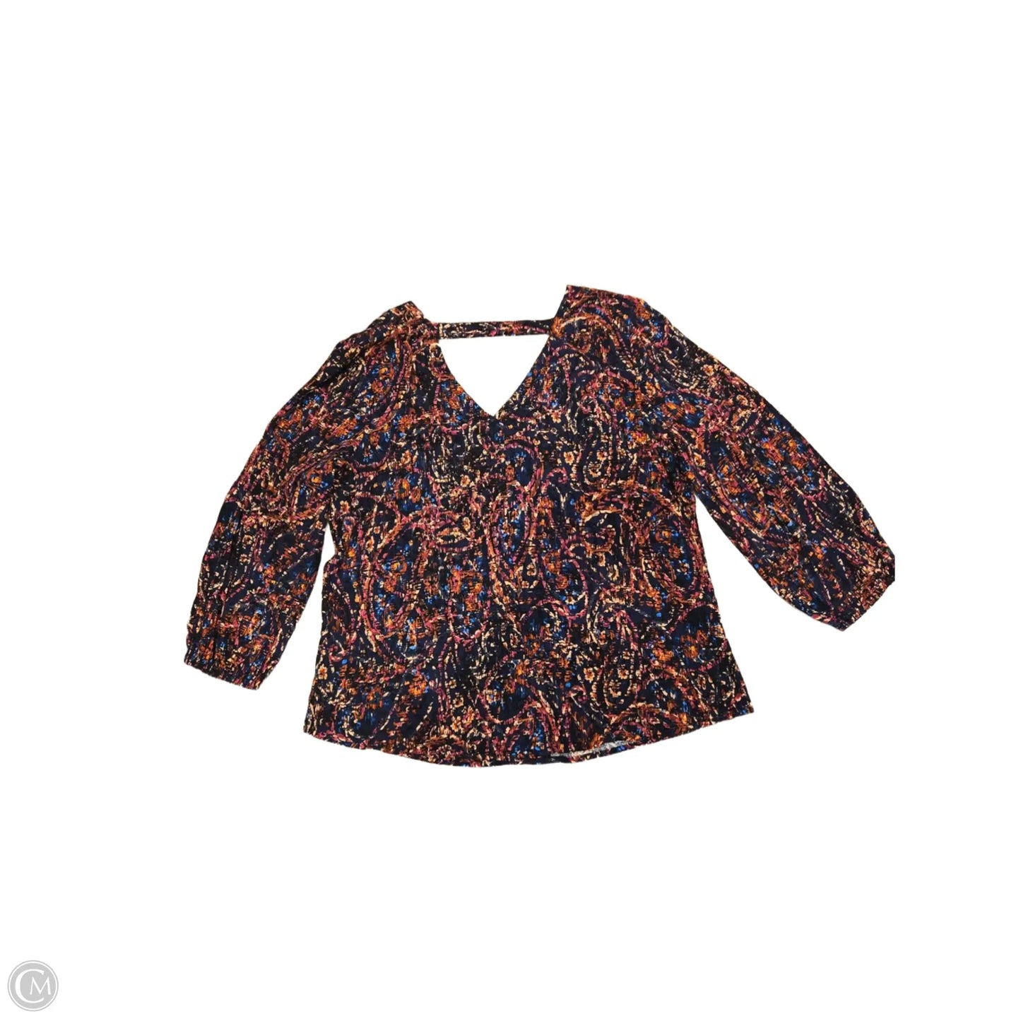 Top 3/4 Sleeve By Liverpool In Navy, Size: M