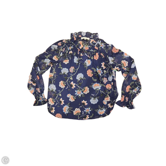 Top Long Sleeve By Loft In Purple, Size: M