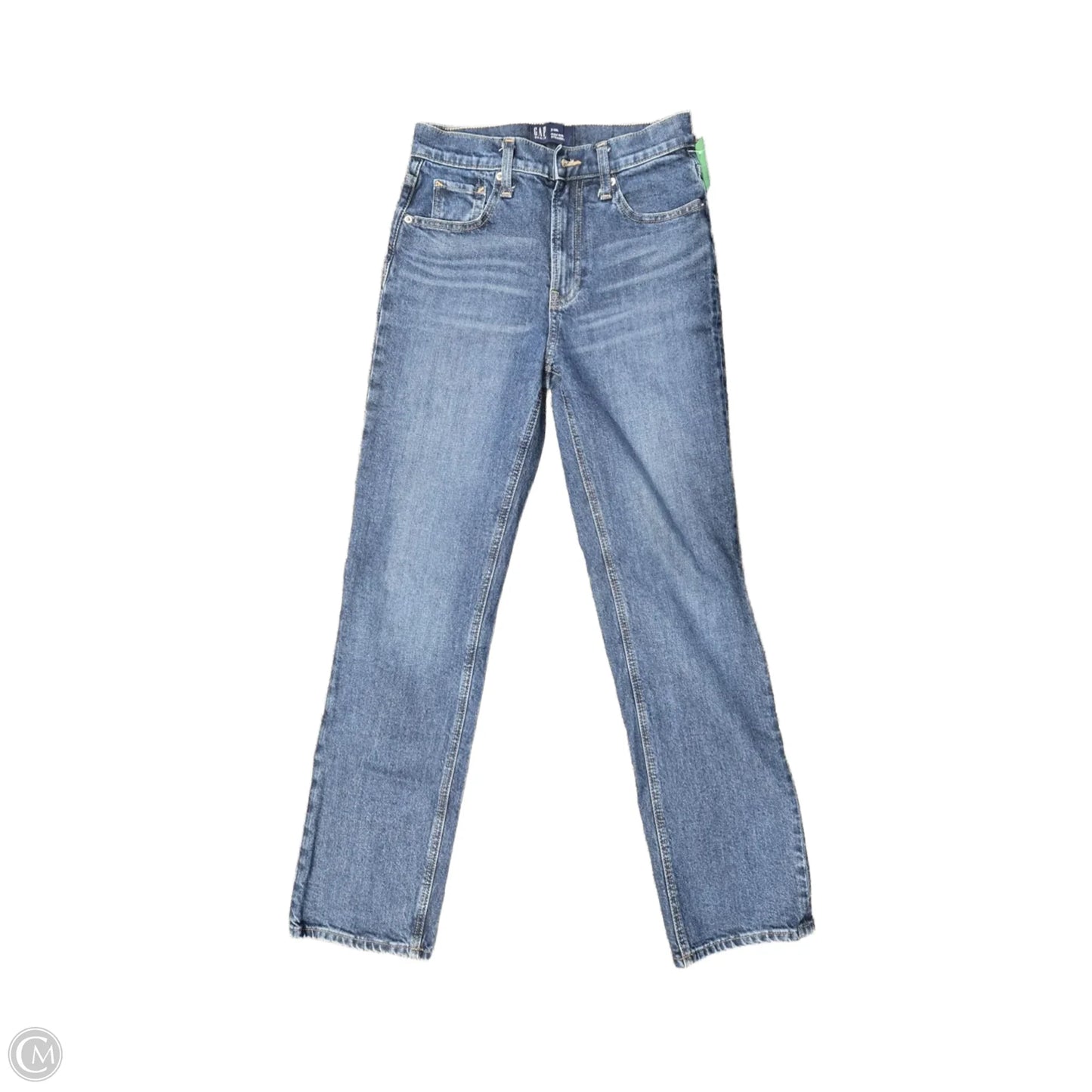 Jeans Straight By Gap In Blue Denim, Size: 2