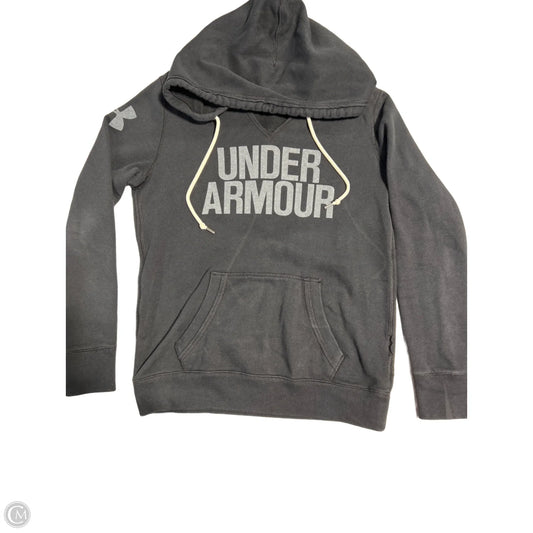 Sweatshirt Hoodie By Under Armour In Black, Size: Xs