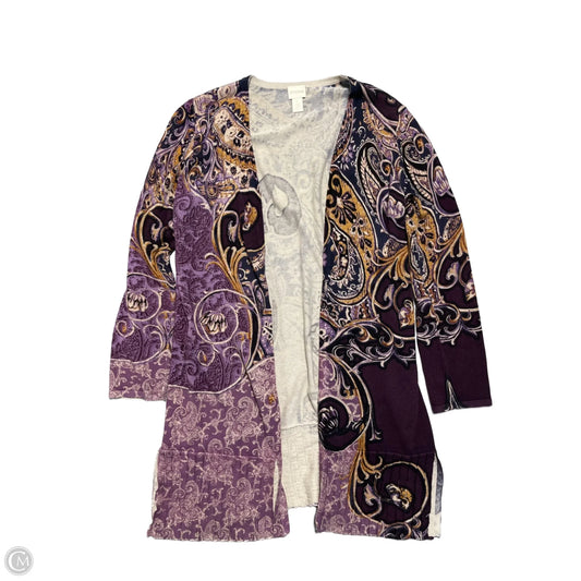 Cardigan By Chicos In Purple, Size: M