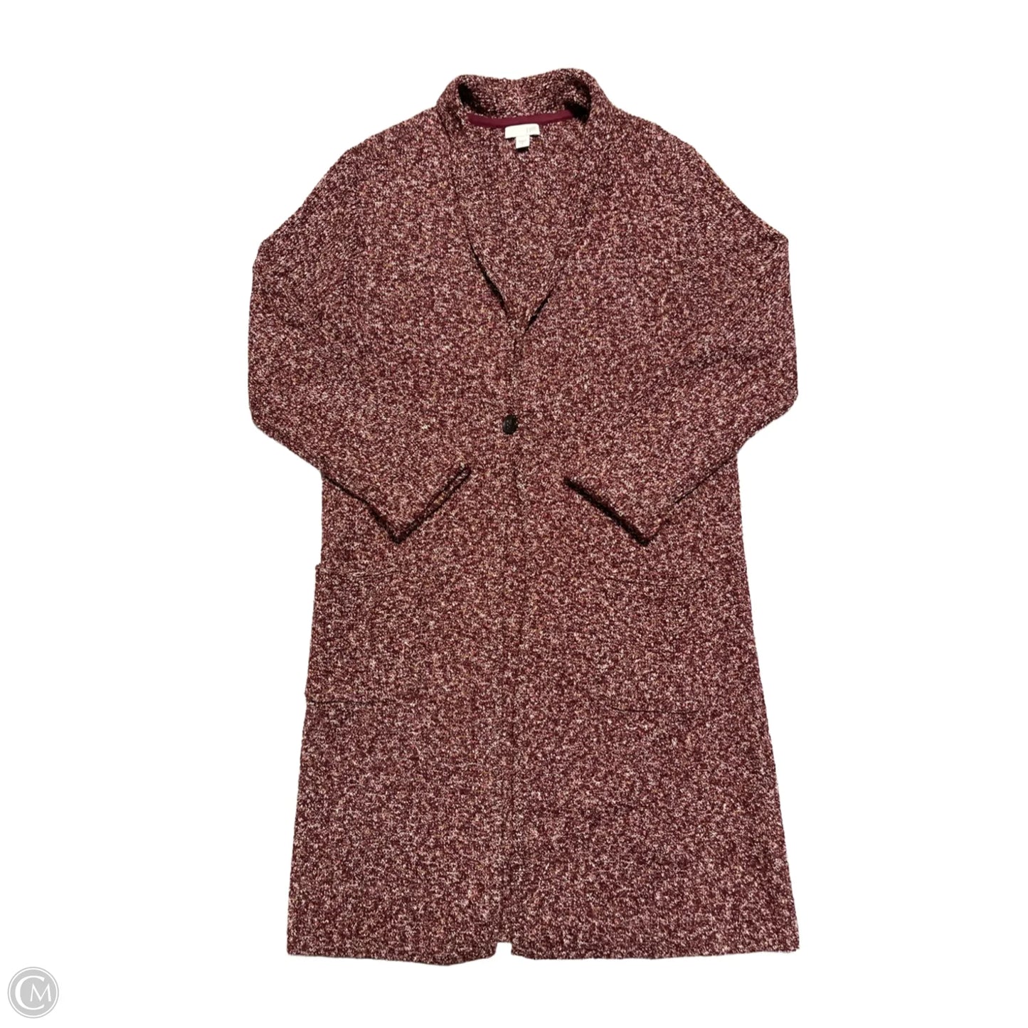 Cardigan By J. Jill In Maroon, Size: S