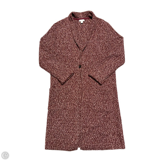 Cardigan By J. Jill In Maroon, Size: S