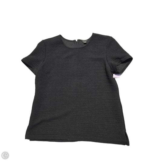 Top Short Sleeve By Ann Taylor In Black, Size: M