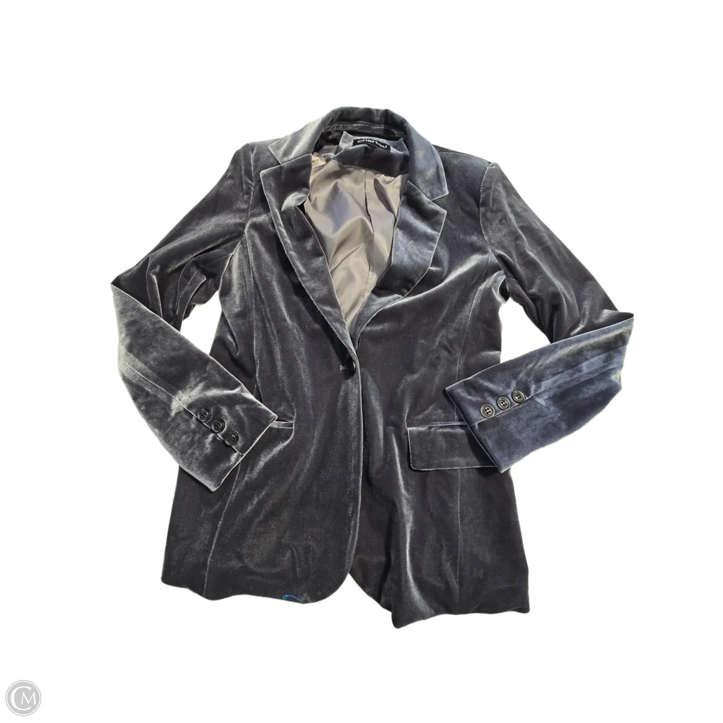 Blazer By Chateau In Silver, Size: Xs