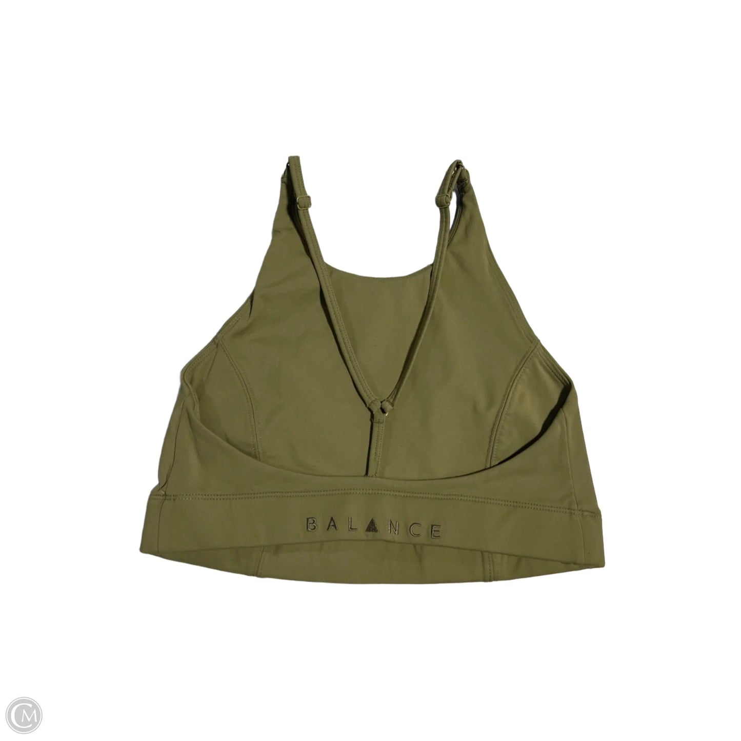 Athletic Bra By Cmc In Green, Size: M