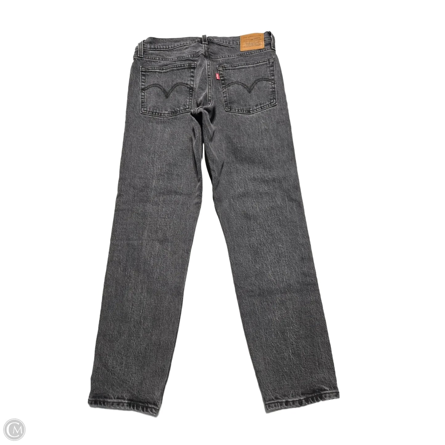 Jeans Straight By Levis In Grey Denim, Size: 8