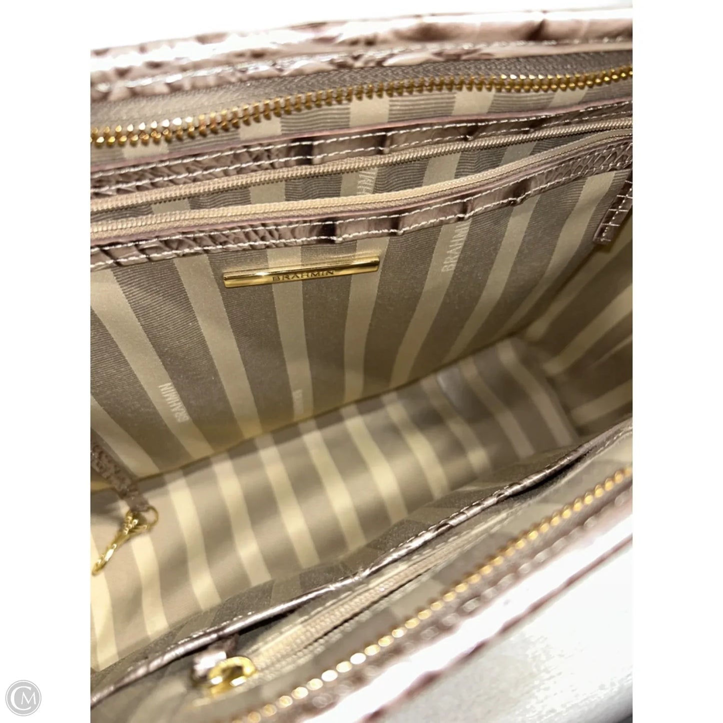 Handbag Designer By Brahmin, Size: Medium