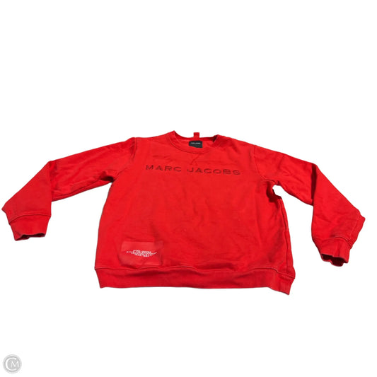 Top Long Sleeve Designer By Marc Jacobs In Red, Size: Xs