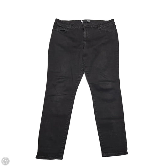 Jeans Skinny By Kut In Black Denim, Size: 18