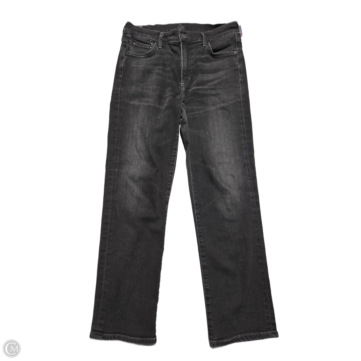 Jeans Straight By Citizens Of Humanity In Black Denim, Size: 6