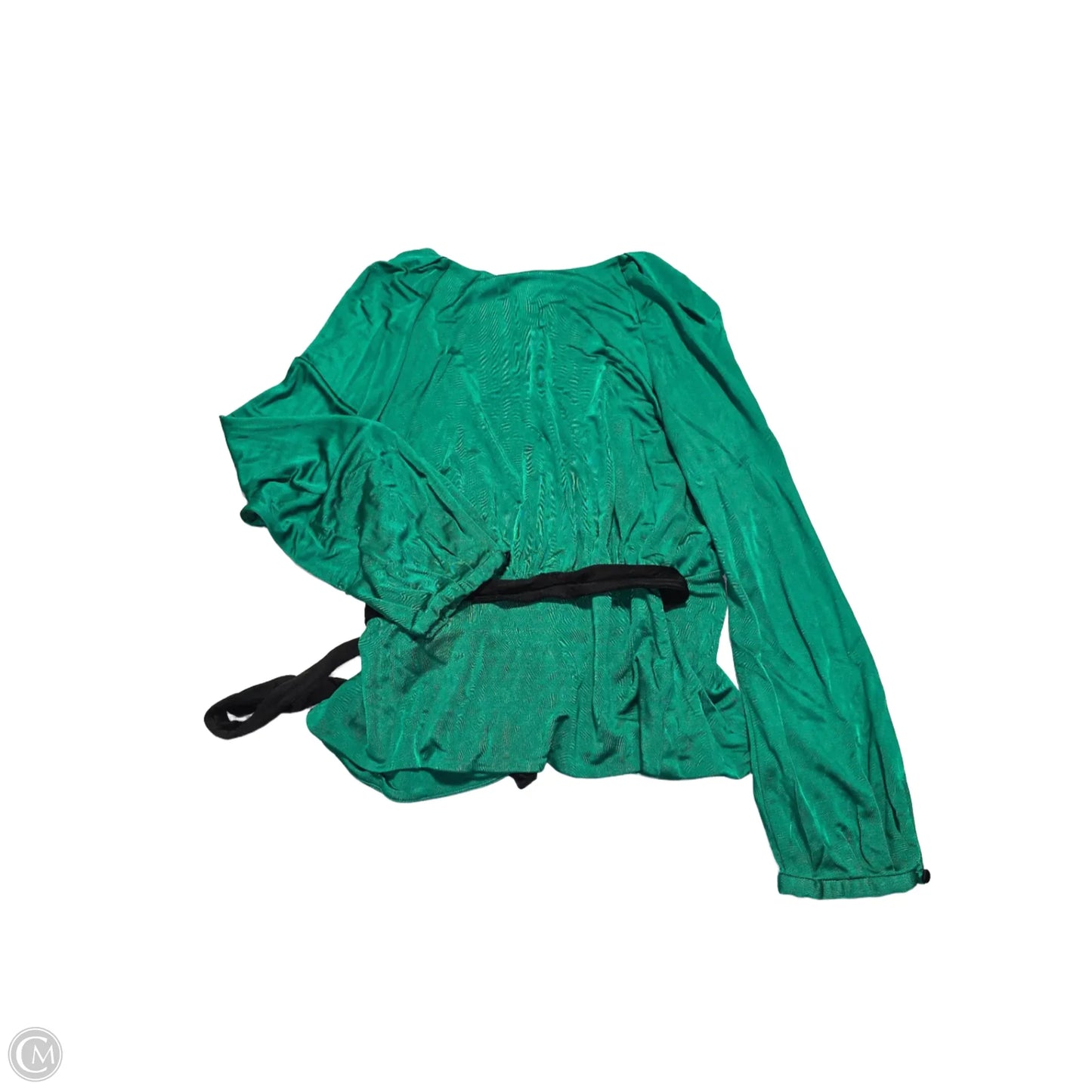 Top Long Sleeve Designer By Diane Von Furstenberg In Green, Size: S