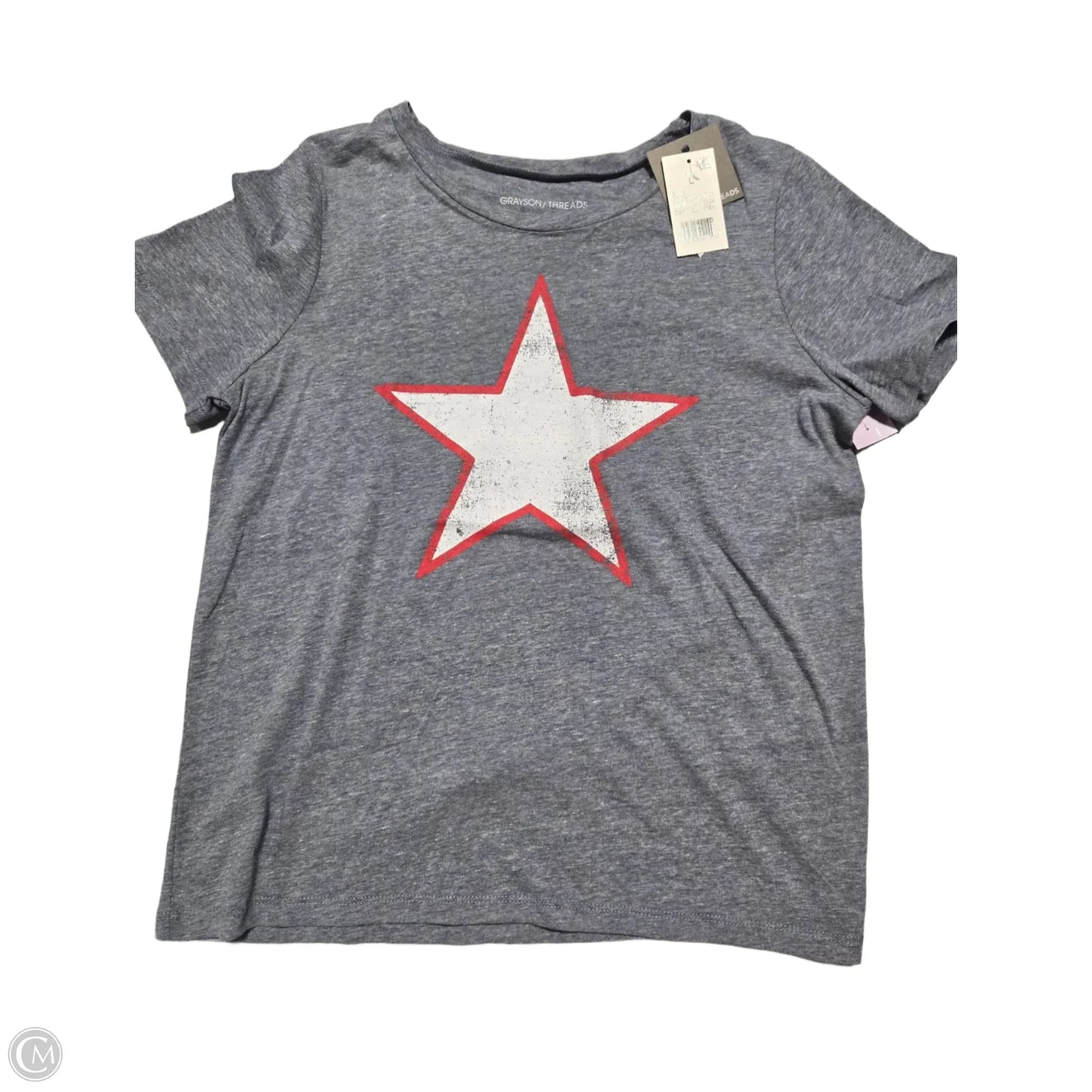 Top Short Sleeve Basic By Grayson Threads In Grey, Size: L