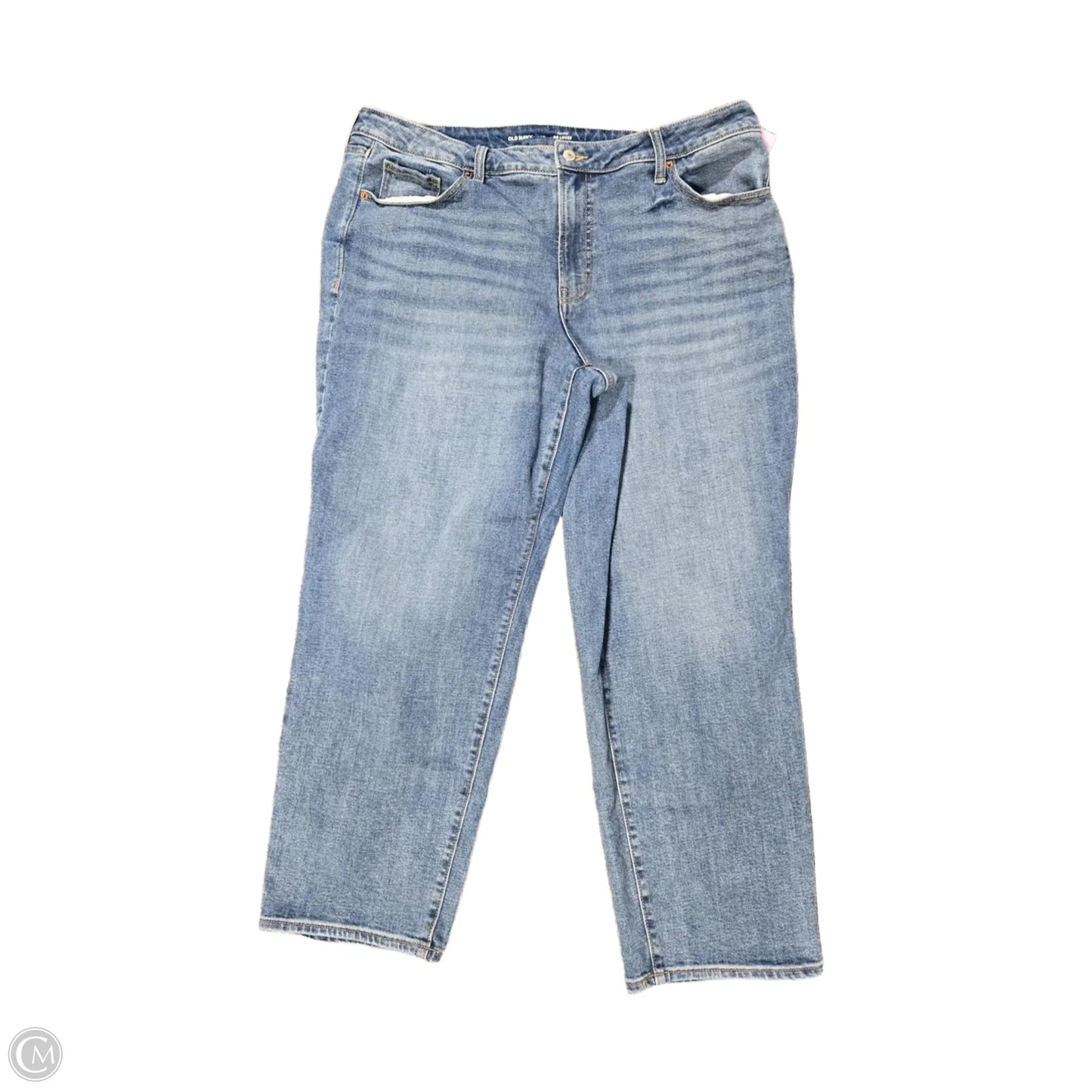 Jeans Straight By Old Navy In Blue Denim, Size: 20