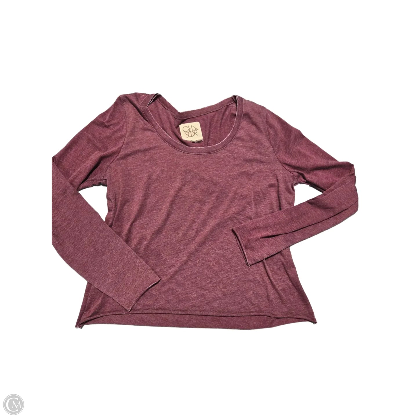 Top Long Sleeve By Chaser In Red, Size: L