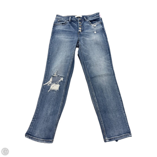 Jeans Straight By Vervet In Blue Denim, Size: 2