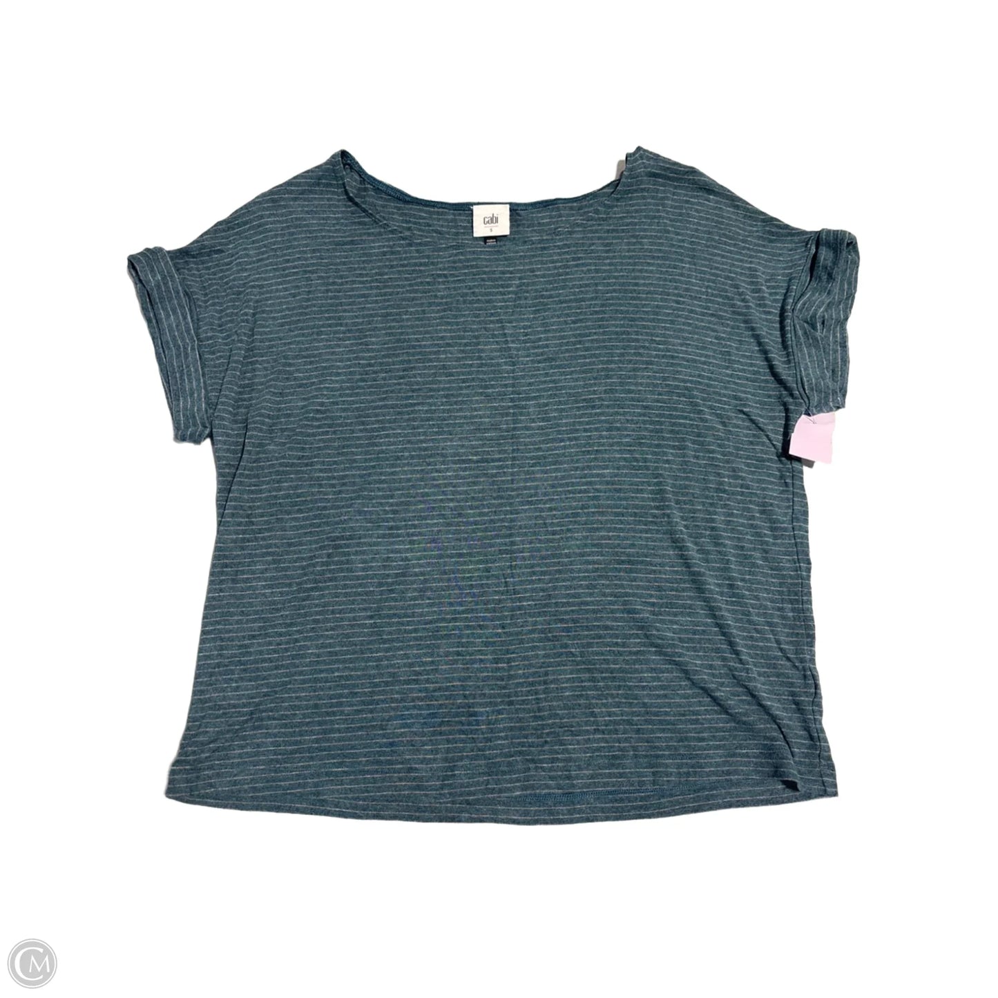 Top Short Sleeve By Cabi In Teal, Size: S
