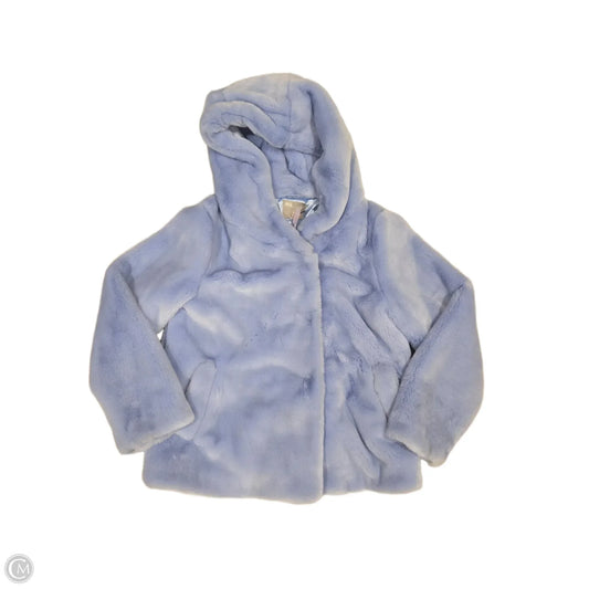 Jacket Faux Fur & Sherpa By Asos In Blue, Size: S