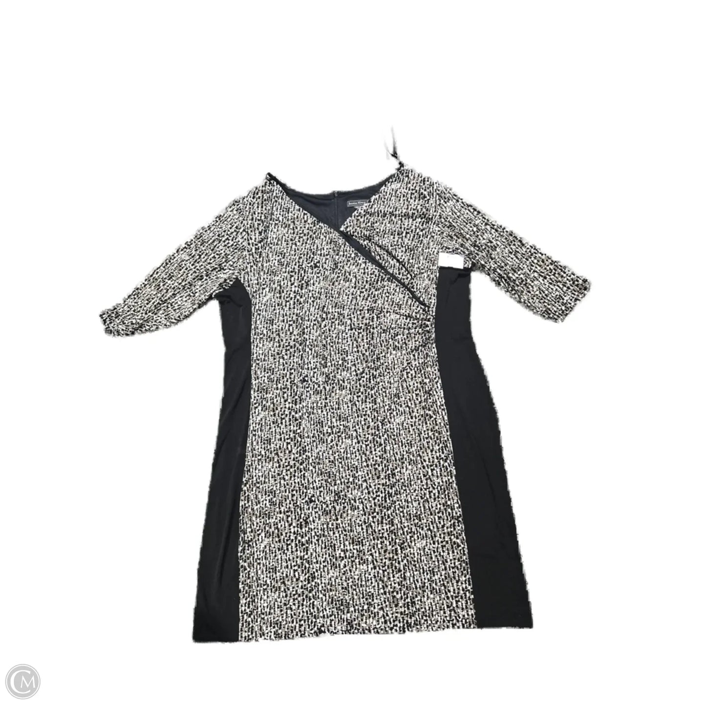 Dress Casual Short By Jessica Howard In Black & Brown, Size: 2x