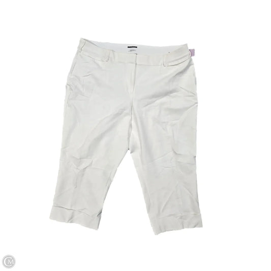 Capris By Lane Bryant In White, Size: 3x