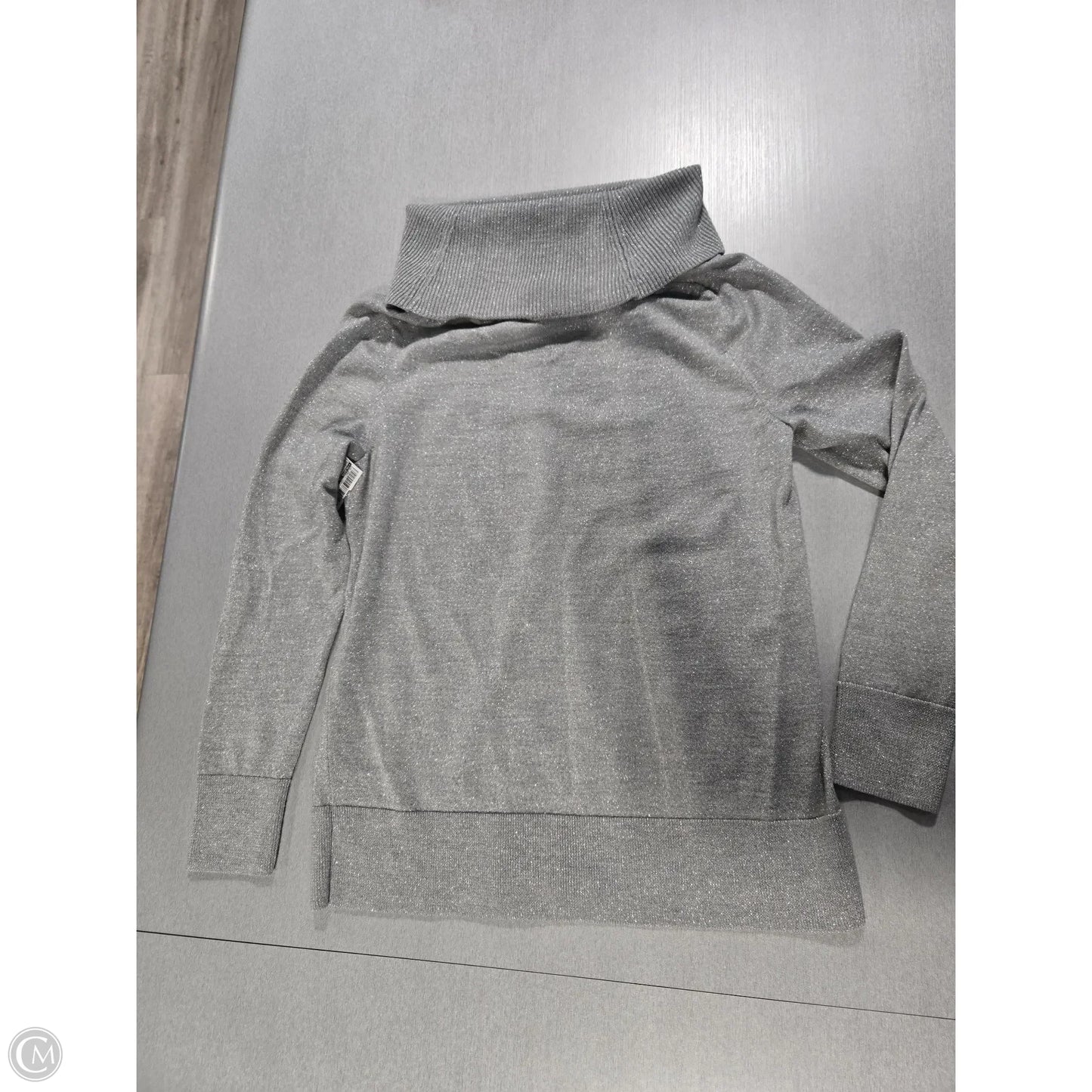 Sweater By Talbots In Silver, Size: Mp