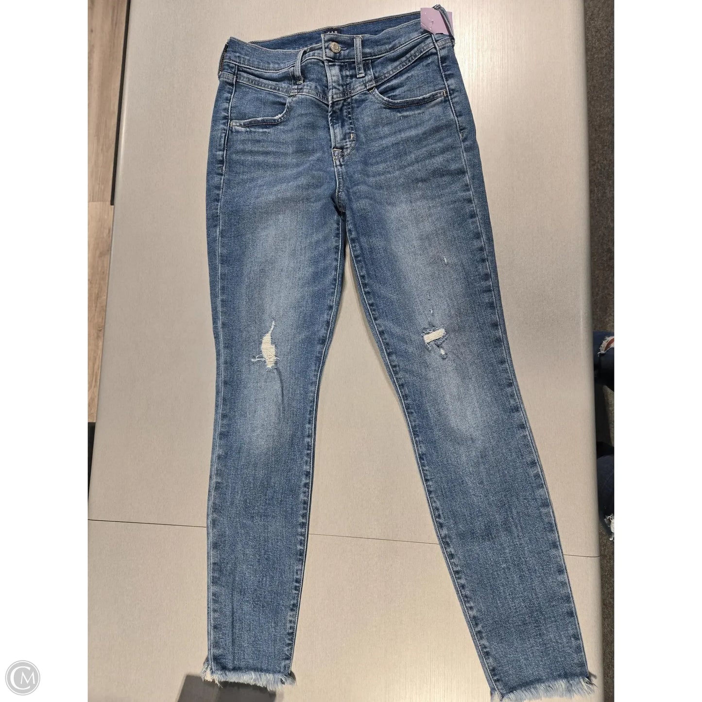 Jeans Skinny By Gap In Blue Denim, Size: 6