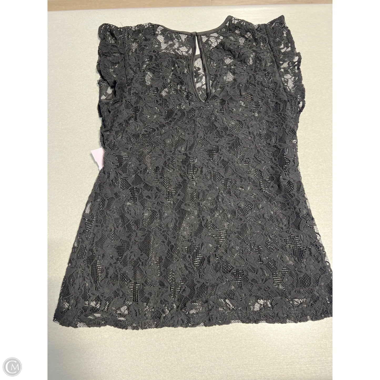 Top Short Sleeve By White House Black Market In Black, Size: Xs