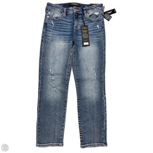 Jeans Straight By Liverpool In Blue Denim, Size: 6