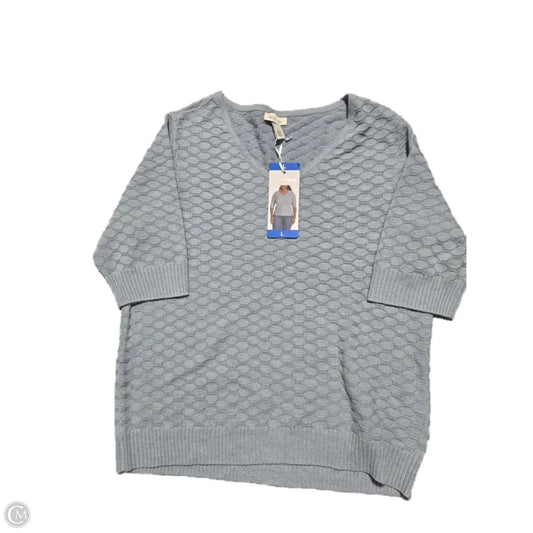 Sweater By Ella Moss In Blue, Size: L