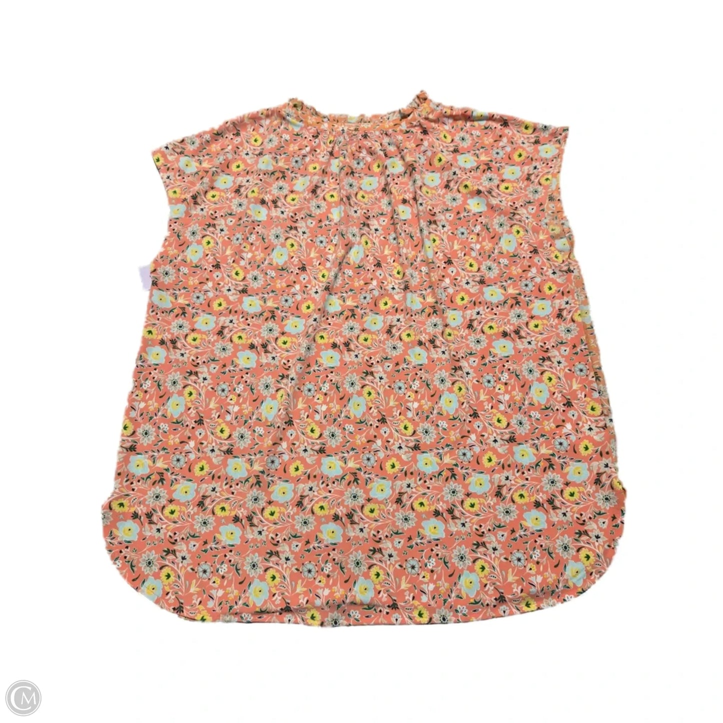 Top Short Sleeve By Ann Taylor In Orange, Size: Xl