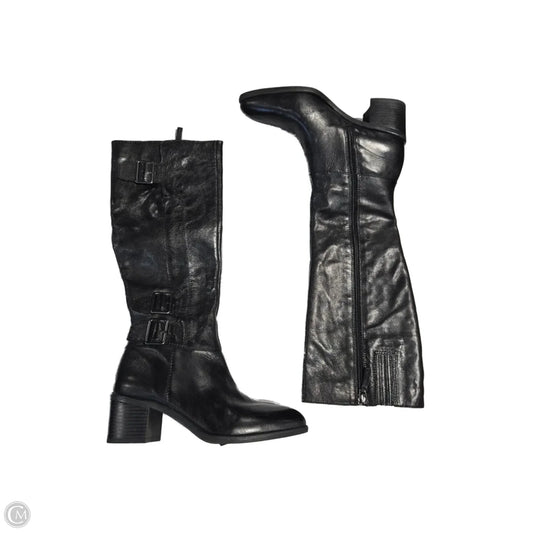 Boots Knee Flats By Franco Sarto In Black, Size: 8