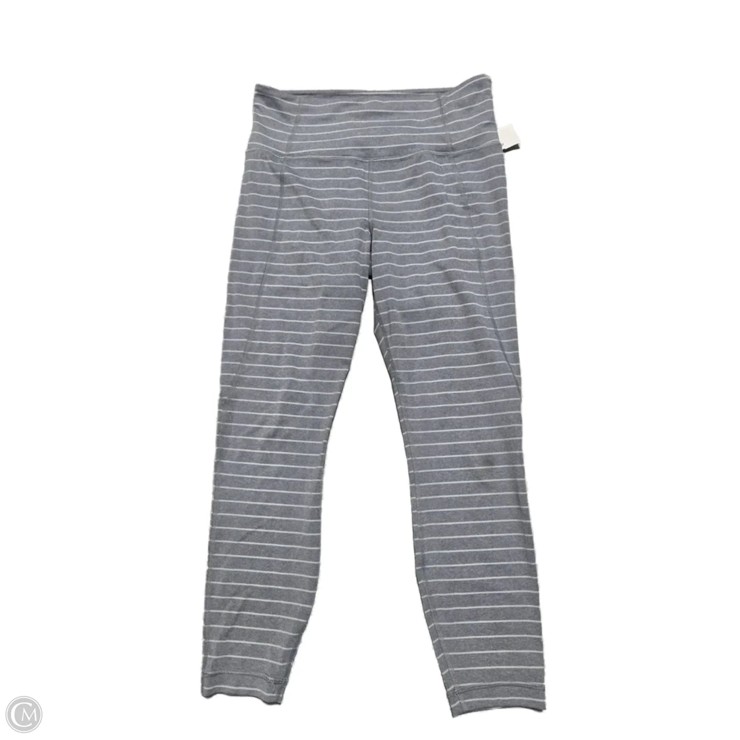 Athletic Leggings By Athleta In Striped Pattern, Size: M