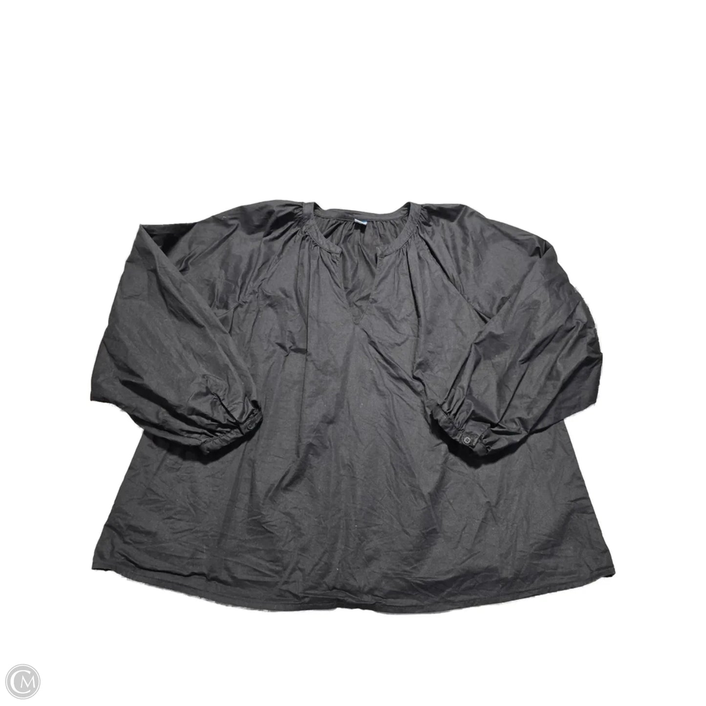 Top Long Sleeve Basic By Old Navy In Black, Size: L