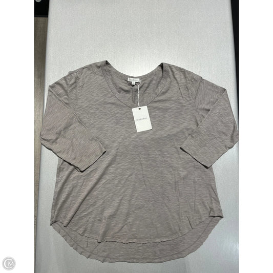 Top Long Sleeve By MODODOC In Grey, Size: Xl